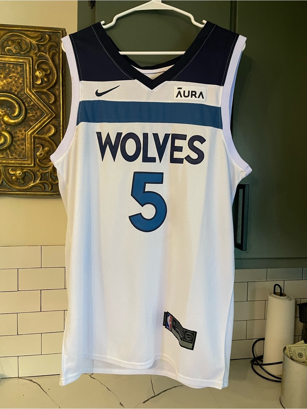 Men’s Anthony Edward’s Timberwolves NBA Jersey Size 50.